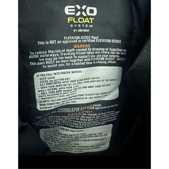 Ski-Doo NWT Size XS black snowmobile highpants snowboard ski bibs - Picture 10 of 11